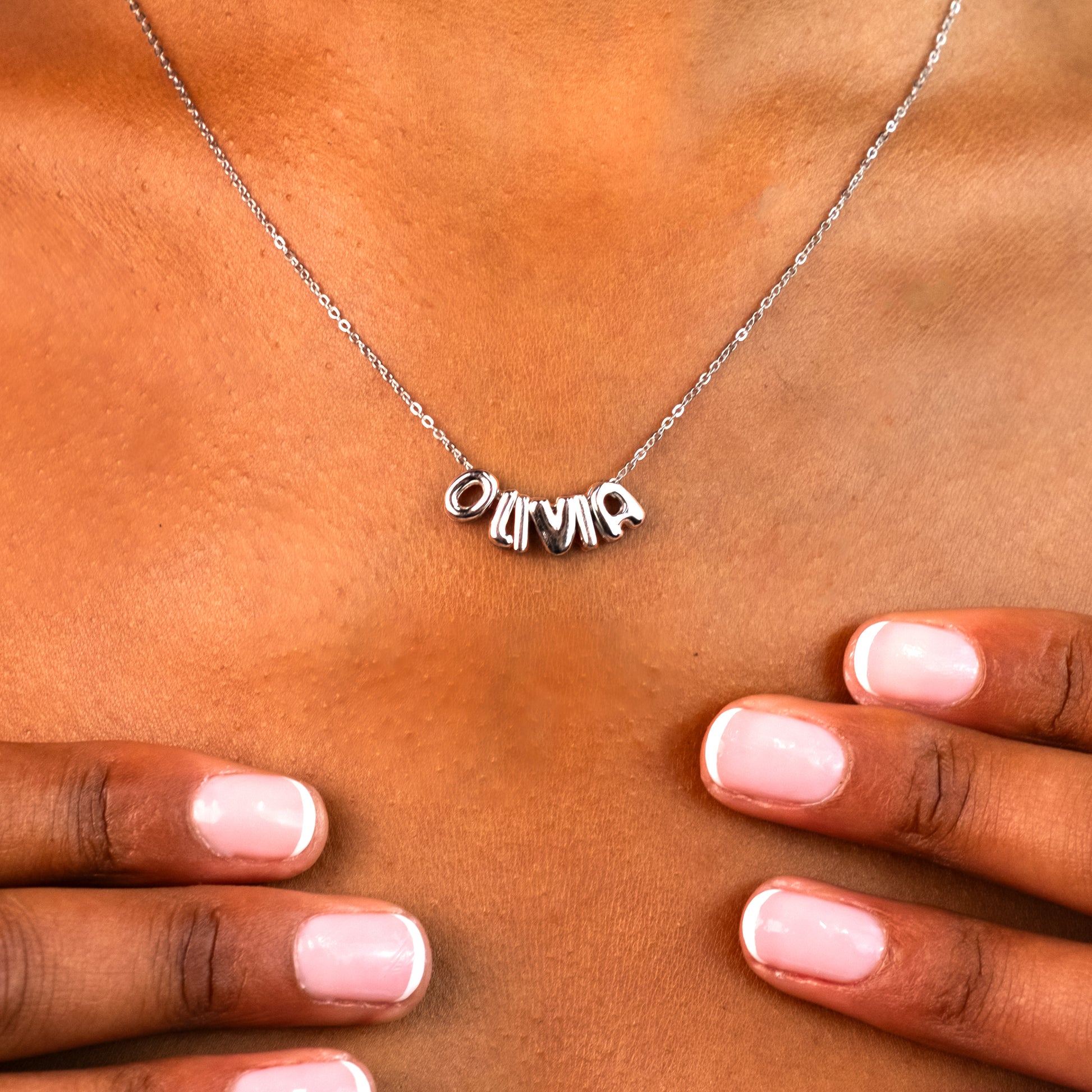 Bubble Custom Name Necklace