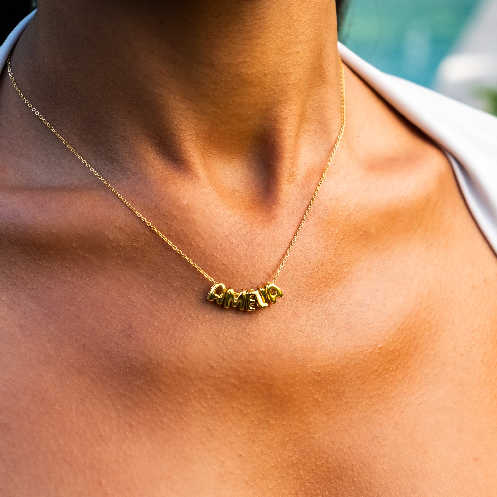 Bubble Custom Name Necklace
