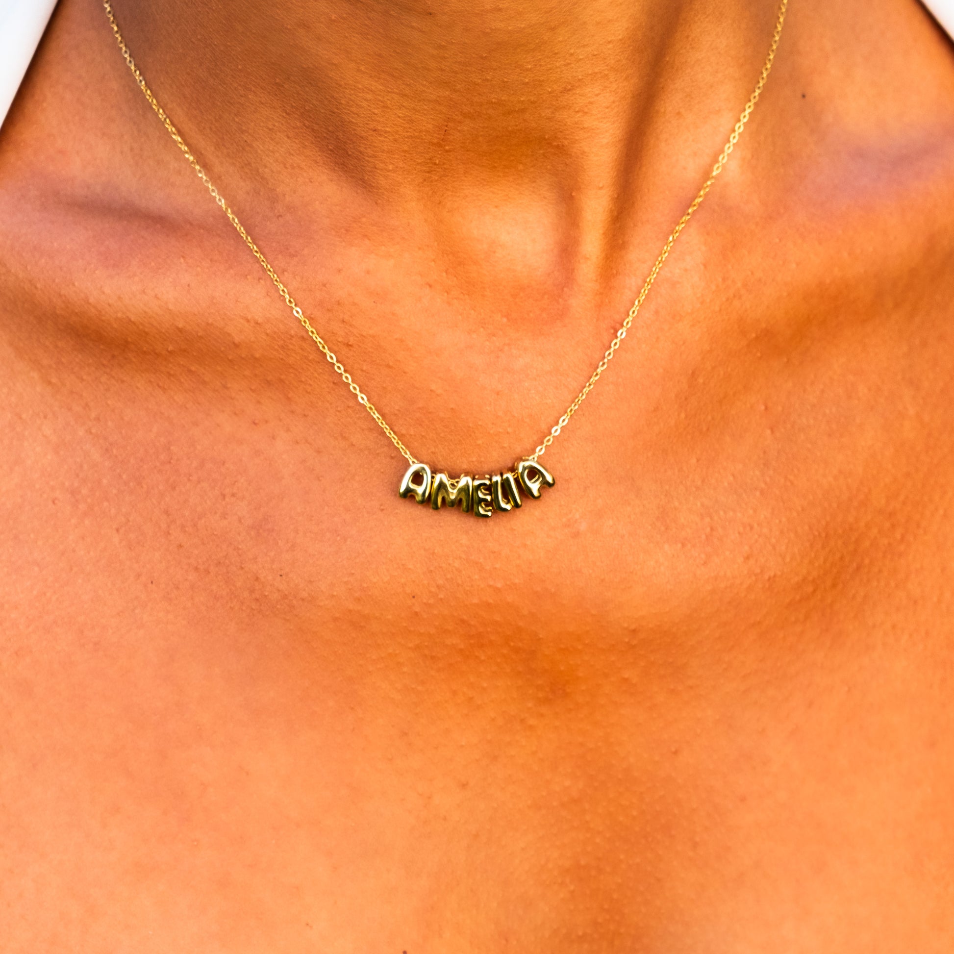 Bubble Custom Name Necklace
