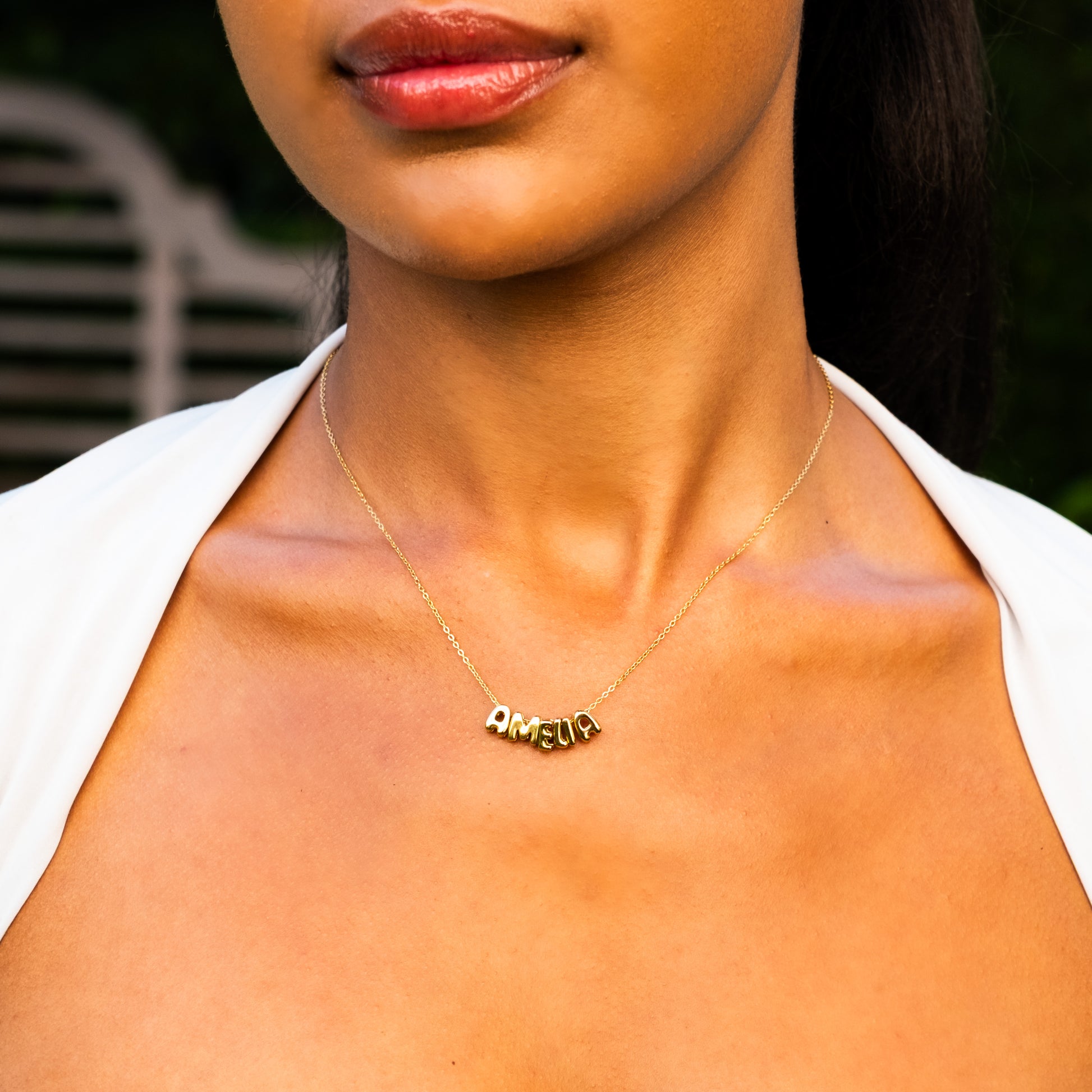 Bubble Custom Name Necklace
